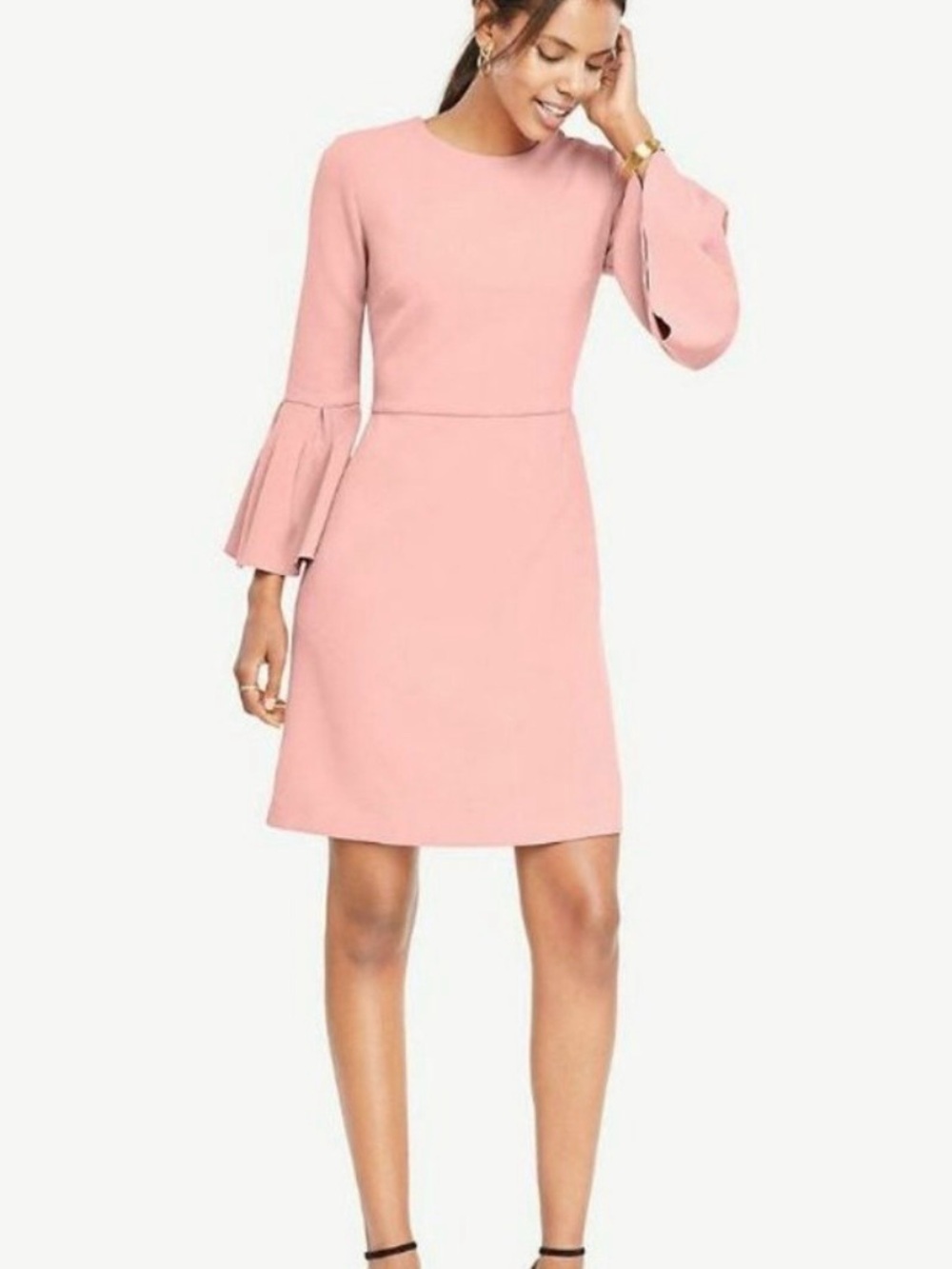 New Ann Taylor Bell Sleeve Dress Pink